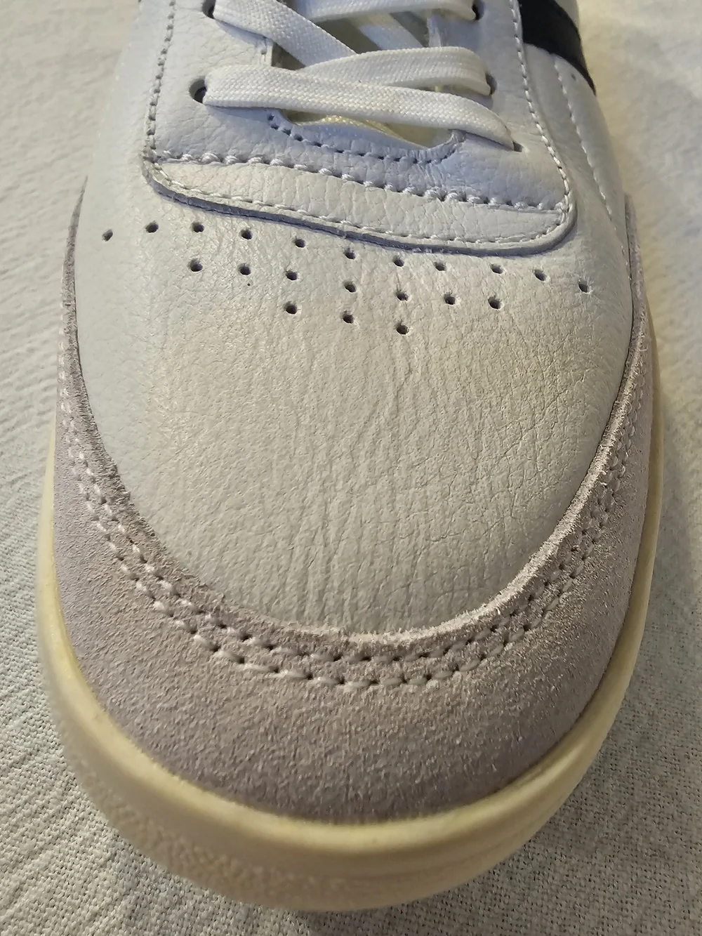 Gola Men's Classics Contact Leather Sneakers - White/Navy/Red - Size 10